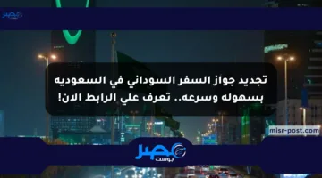 تجديد جواز السفر السوداني في السعودية بسهولة وسرعة.. تعرف على الرابط الآن!